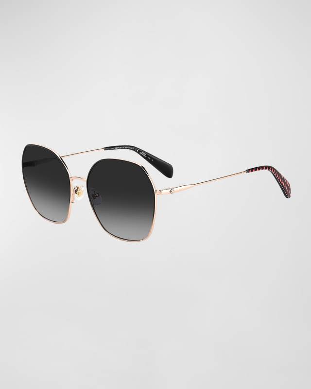 kenna mixed-media butterfly sunglasses